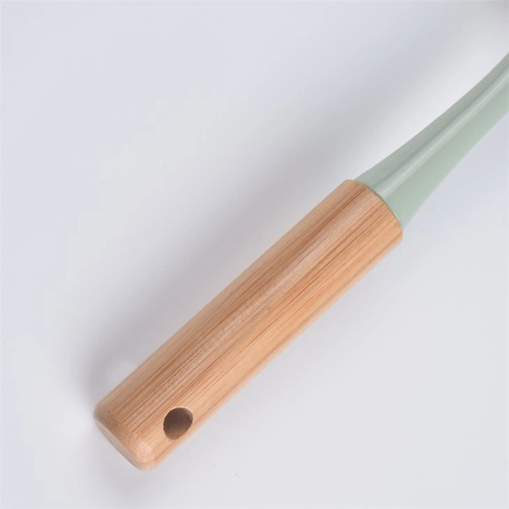 Bamboo handle cleaning brush